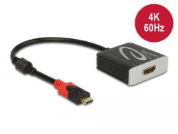 Delock Aktív USB Type-C - HDMI átalakító 4K 60 Hz (HDR) (65400) (65400) (65400)