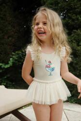 Konges Sløjd egyrészes gyerek fürdőruha AMANDINE SWIMSUIT - bézs 92