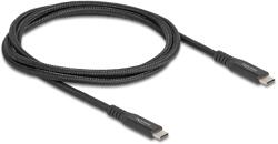 Delock USB 20 Gbps kábel USB Type-C apa - apa PD 3.0 100 W E-Marker 1 m fekete fém (80024) (80024) (80024)