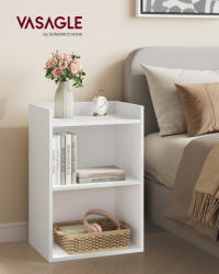 VASAGLE Custos Éjjeliszekrény Nyitott Rekeszekkel Állítható Polccal Felhőfehér (EUZ-LET666WB01)