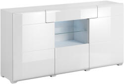  Komód Torsone 108 (Fehér + Fényes fehér)