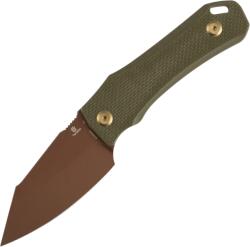Tenable Knives Tenable Loki Rose Gold D2 with Olive Green G10 G1058A3 (G1058A3)