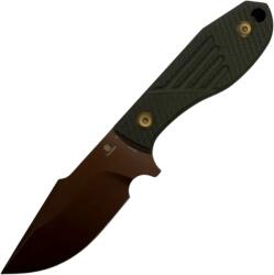 Tenable Knives Tenable Tiny Dancer Rose Gold D2 with Olive Green G10 G014A7 (G014A7)