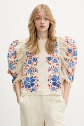 Farm Rio blúz pamutból - bézs XS