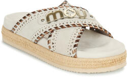 Mou Papuci de vară Femei CRISS-CROSS SANDAL METAL STITCH Mou Alb 37