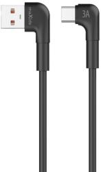 Maxlife MXUC-09 kábel - USB / Type-C (USB-C) kábel 2m (90 fokban elfordított csatlakozó végekkel) 3A