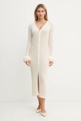 Simona Corsellini gyapjú ruha - bézs 44