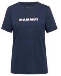 Mammut CORE T-SHIRT WOMEN LOGO Tricou cu mânecă scurtă marine 5118 S