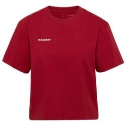 Mammut BASE CROPPED T-SHIRT WOMEN MINI LOGO Tricou cu mânecă scurtă 3818 dark mammut red M