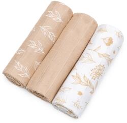 T-TOMI Tetra pelenkák, kiváló minőségű, 100% pamut, 70x70cm, 3db-os csomag (TT 3172)