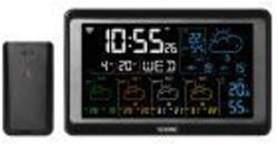 VIRONE WS-6 Multifunkciós vezeték nélküli időjárás állomás, Wi-Fi, fekete (WS-6)