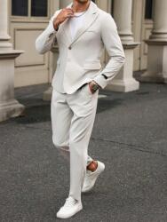 Shein CC27201 Shein Bézs Alkalmi Öltöny Blézer Nadrág (8) L