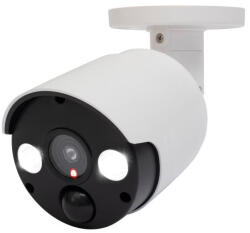 Somogyi Elektronic Kft SOMOGYI Home HSK 140 kültéri álkamera lámpával, élethű megjelenés, piros fény, dupla LED lámpa mozgás- és fényérzékelővel, elemes tápellátás (HSK 140)