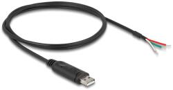 Delock Adapter kábel A-típusú USB 2.0 - soros RS-485 3 nyílt vezetékvéggel 1 m (63508) (63508) (63508)