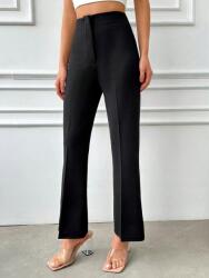 Shein IC35105 Shein Petite Nadrág Elegáns Fekete Magas Derekú Nadrág (8) M