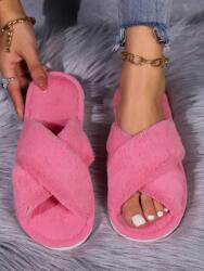 Shein FC26122 Shein Rózsaszín Bolyhos Papucs (8) 40 (sx2309093063046347)