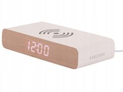 Karlsson Ébresztőóra elektronikus álló fehér, indukciós töltővel Retro Flat (KA6039WH)