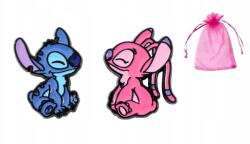  Gyerek fülbevaló Lilo egér Színes stiftes aszimmetrikus Rajzfilmfigura (K1961.4)