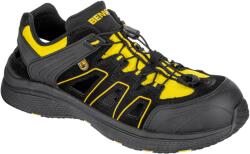 BENNON BENNON BOMBIS S1 ESD NM 4WIDE SANDAL / Széles szárú biztonsági szandál S1 ESD NM - fekete/sárga 46 (1114020768-46)