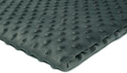 Orient Fashion Polar Minky Dombornyomott Pöttyök No. 9 Grafit 1/2 Mb (Minky_kropki Nr_9_Grafit 0,5)