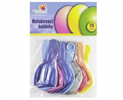  Felfújható lufi 10 darabos szett Metál 26cm