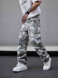 Shein EC37202 Manfinity Farmer Nadrág Cargo Moro (8) Xs