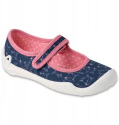 Befado balerina cipő, Size 26, macskás, sötétkék, óvodai (5907669872649)