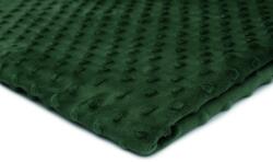 Orient Fashion Minky Dombornyomott Pöttyös No. 43 Erdei zöld 1/2 mb (Minky_kropki Nr_43_Leśny 0,5)