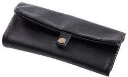 Angelo márkájú, fekete színű bőr dohánytárca, beépített sodrótálcával - egy patenttal zárható (A-861680)