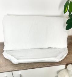  Pamut derékalj gumipántokkal, ovis fektetőre 130 x 56 cm - Fehér