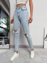 Shein DC45210 Shein Petite Nadrág Mom Jeans Kopásálló Magas Derekú (8) S