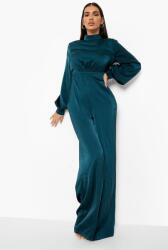 Boohoo CC13110 Boohoo Elegáns Hosszú Ujjú Szatén Overál (8) XXL