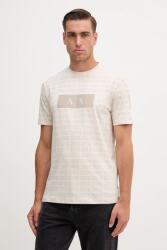 Giorgio Armani pamut póló - bézs XL - answear - 15 290 Ft