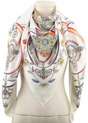 DEMUR Női Sál, 130x130cm, poliészter, selyem, színes (apaszki chusty chustki szale damskie wiosenne)