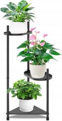  Virágtartó állvány 3 szintes fém növénytartó állvány balkon kert (453676346)