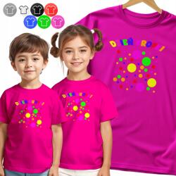  Gyerek Póló Pötty Nap Színes Pöttyök Minták 158 XL (KOSZULKA DZIECIĘCA V2 - NR 2)