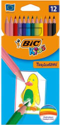 BIC Színes ceruza készlet, BIC KIDS "Tropicolors", 12 különböző szín (BC83256611) - tintasziget