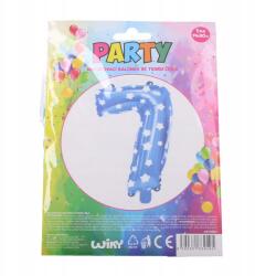  Felfújható lufi 7-es szám kék