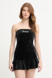 Juicy Couture velúr ruha RUFFLE DRESS - fekete S