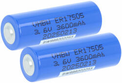 VHBW Speciális Akkumulátor ER17505 / SB-A01 / LS17500 / ER17/50 - 3600 mAh 3, 6 V Li-MnO2