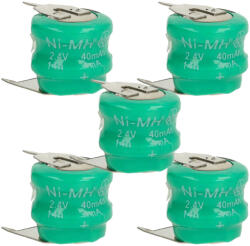 VHBW Gomb Akkumulátor V40H - 40 mAh 2, 4 V NiMH