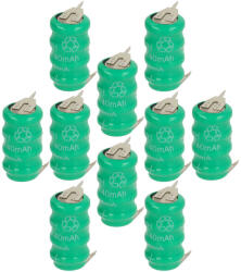 VHBW Gombelem Akkumulátor V40H - 40 mAh 4, 8 V NiMH - elektrohungary - 29 600 Ft