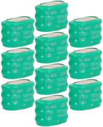 VHBW Gombelem Akkumulátor 3/V150H - 150 mAh 3, 6 V NiMH - elektrohungary - 20 700 Ft