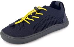 Protetika teniși barefoot pentru băieți GAEL DARK NAVY albaștri | încălțăminte pentru copii pentru tot anul, cu șiret elastic rapid, fără boltă, cu talpă flexibilă - 28