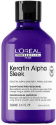 L'Oréal Serie Expert Keratin Alpha Sleek szulfátmentes simitó sampon, 300 ml - hajvarazs