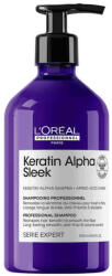 L'Oréal Serie Expert Keratin Alpha Sleek szulfátmentes simitó sampon, 500 ml - hajvarazs