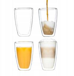 H-I Duplafalú Latte Macchiato pohár, 400 ml, 2 db (797614)