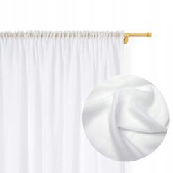 Tekstylier Függöny kész Fátyol fehér 140x250 Szalagos béka alagút függöny a nappaliba (Firana gotowa 140x250 na taśmie woal)