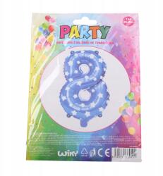  Felfújható lufi 8-as szám kék