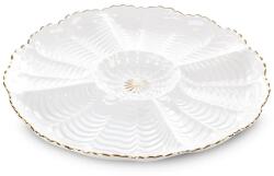 Eurofirany Gaia kerámia tál Krémszín 28x28x3 cm